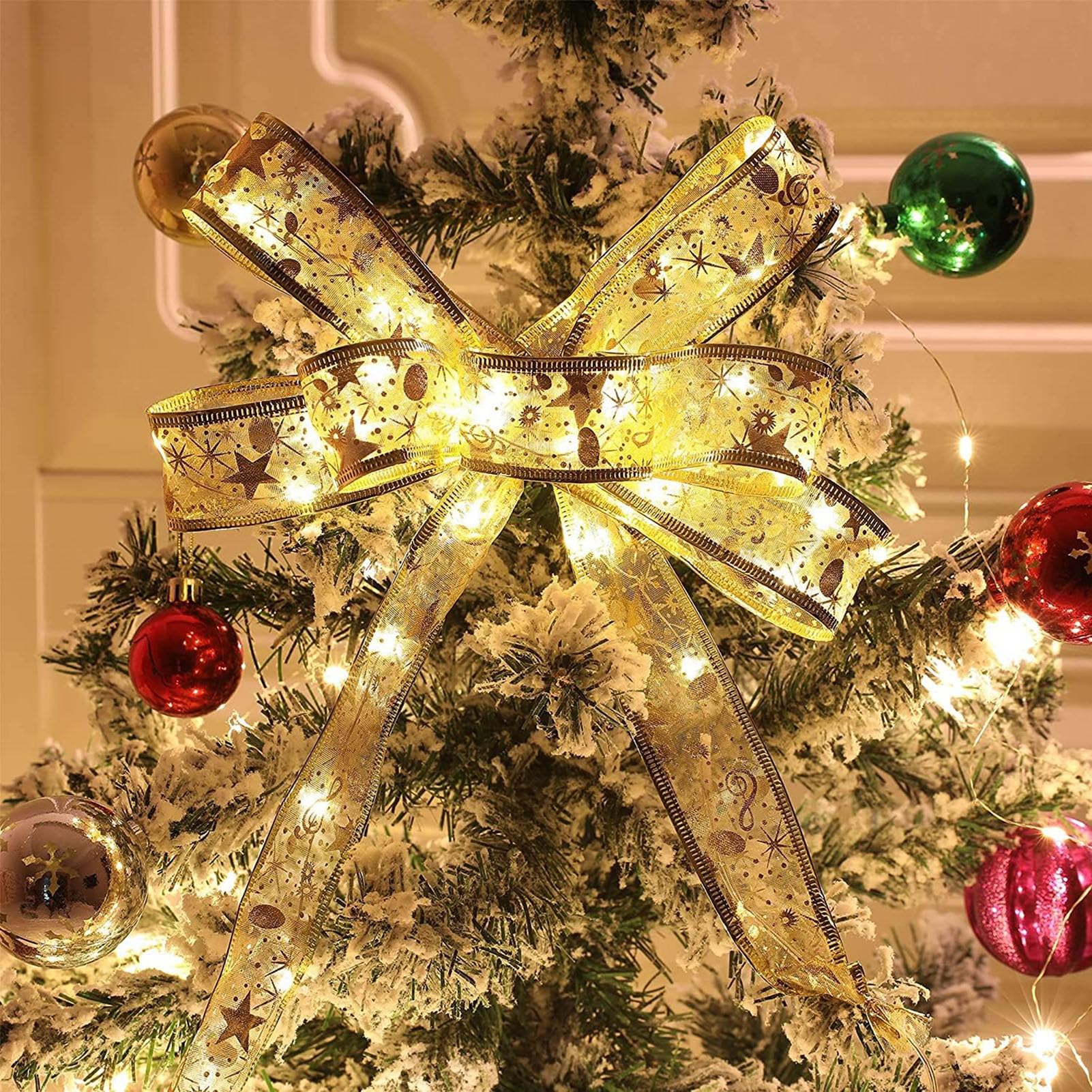 小型クリスマスツリー リボン付き ls0720-1.jpg